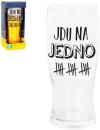 Albi Sklenice Jdu na jedno humorný skleněný půllitr na pivo
