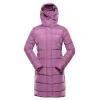 Alpine Pro EDORA dámský růžový hi-therm kabát dlouhý