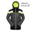Alpine Pro FERER pánská péřová lyžařská bunda NEUTRÁLNÍ / ZEMITÁ
