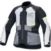 Alpinestars Andes Air Drystar světle šedo-tmavě šedo-černo-fluo žlutá bunda na motorku Alpinestars Andes Air Drystar světle šedo-tmavě šedo-černo-fluo žlutá bunda na motorku