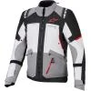 Alpinestars Andes V4 Drystar tmavě šedo-světle šedo-černo-červená bunda na motorku