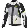 Alpinestars Andes V4 Drystar tmavě šedo-světle šedo-černo-fluo žlutá pánská bunda na motorku