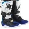 Alpinestars Tech 3S Youth bílo-černo-modré dětské boty na motorku