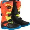 Alpinestars Tech 3S Youth oranžovo fluo-modro-fluo žluto-černé dětské boty na motorku