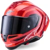 Alpinestars Supertech R10 Arius fluo červeno-červeno-černo-bílá integrální helma na motorku Alpinestars Supertech R10 Arius fluo červeno-červeno-černo-bílá integrální helma na motorku