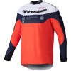 Alpinestars PRO-Dura modro-oranžovo-bílý motokrosový dres Alpinestars PRO-Dura modro-oranžovo-bílý motokrosový dres