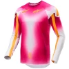 Alpinestars Supertech SX AFD limitovaná edice MIG fluo růžovo-bílo-oranžový motokrosový dres Alpinestars Supertech SX AFD limitovaná edice MIG fluo růžovo-bílo-oranžový motokrosový dres