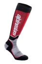 Alpinestars MX Plus černo-červeno-šedé ponožky Alpinestars MX Plus černo-červeno-šedé ponožky