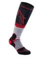 Alpinestars MX PRO černo-červeno-šedé ponožky Alpinestars MX PRO černo-červeno-šedé ponožky
