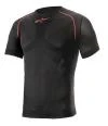 Alpinestars Termotriko s krátkým rukávem Ride Tech Summer černo-červené Alpinestars Termotriko s krátkým rukávem Ride Tech Summer černo-červené