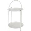 Ambiance Odkládací stolek kovový 66 cm bílá