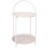 Ambiance Odkládací stolek kovový 66 cm krémová