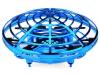 Dron UFO mini-dron ovládaný rukou, senzory proti nárazu, RTF, modrý
