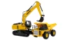 AMEWI Trade e.K. Sada 2 v 1 RC sklápěč dumper a RC pásový bagr, 9 kanálů, RTR v měřítku 1:24 AMEWI Trade e.K. Sada 2 v 1 RC sklápěč dumper a RC pásový bagr, 9 kanálů, RTR v měřítku 1:24