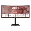 AOC LCD CU34E4CV 34[34] zakřivený VA/3440x1440@120Hz/4ms/350cd/2xHDMI/DP/4xUSB/2xUSB-C/RJ45/Repro/HAS/VESA