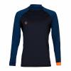 Aqualung Pánské lycrové triko SLIM FIT černá/modrá, dlouhý rukáv