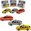 Auto City Collection záchranné složky zpětný chod 3 druhy Světlo Zvuk kov Auto City Collection záchranné složky zpětný chod 3 druhy Světlo Zvuk kov