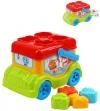 Autobus baby vkládačka autíčko + 4 dílky zvířátka v síťce