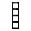 Avatto Čtyřnásobná rámová zásuvka N-TS10-Frame-B4 (černá)