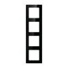 Avatto Čtyřnásobná rámová zásuvka N-TS10-Frame-B4 (černá)