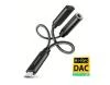 Axagon ADA-HCPD, USB-C na 3.5mm jack - Hi-Res DAC audio adaptér, 384kHz/32bit, stereo, PD 60W 3A