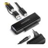 AXAGON ADSA-FPX, USB-C 10Gbps - SATA 6G, 2.5[34]/3.5[34] SSD/HDD FAST PORT X adaptér, vč. AC napáječe