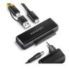 Axagon ADSA-FPX, USB-C 10Gbps - SATA 6G, 2.5[34]/3.5[34] SSD/HDD FAST PORT X adaptér, vč. AC napáječe