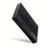 AXAGON EE25-GTR, USB-C 10Gbps - SATA 6G 2.5[34] RIBBED box, černý