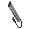 Axagon HMC-5G21, USB 10Gb/s hub, porty 2x USB-A, 2x USB-C, HDMI 4k/30, PD 60W, kabel USB-C 13cm
