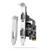 Axagon PCEA-S2N, PCIe řadič - 2x sériový port (RS232) 250 kbps, vč. LP Axagon PCEA-S2N, PCIe řadič - 2x sériový port (RS232) 250 kbps, vč. LP
