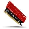 Axagon PCEM2-S, PCIe x16 - M.2 NVMe M-key slot adaptér, + pasivní chladič