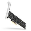 AXAGON PCES-SA4M2, PCIe řadič - 2x interní SATA 6G port + 2x SATA M.2 slot, ASM1164, SP LP