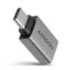 Axagon RUCM-AFA, redukce USB-C (M) - USB-A (F), USB 3.2 Gen 2, 3A, ALU