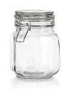 Banquet Dóza hermetická hranatá 1000ml skl. s patentním uzávěrem