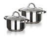 BANQUET Hrnec 16cm,20cm,nerez se skl.poklicí sada 2díl. BANQUET Hrnec 16cm,20cm,nerez se skl.poklicí sada 2díl.