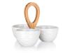 BANQUET Miska dělená 24x24x18cm porcelán/bambus BRILLANTE