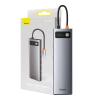 Baseus Rozbočovač 11v1 Metal Gleam Series, USB-C na 3x USB 3.0 + 2x HDMI + USB-C PD + Ethernet RJ45 + microSD/SD + VGA + AUX