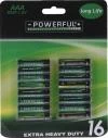 Baterie EXTRA HEAVY DUTY AAA (16ks)