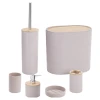 Bathroom Solutions Koupelnové doplňky sada 6 ks šedá Bathroom Solutions Koupelnové doplňky sada 6 ks šedá