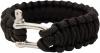 BCB Adventure náramek paracord kov černý