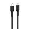 Belkin BOOST CHARGE™ PRO USB-C/microUSB, 1m, černý - odolný Belkin BOOST CHARGE™ PRO USB-C/microUSB, 1m, černý - odolný