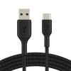 Belkin BOOST CHARGE USB-C/USB-A kabel, 1m, černý - odolný Belkin BOOST CHARGE USB-C/USB-A kabel, 1m, černý - odolný