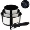 Bergner Sada rendlíků nerez s nepřilnavým povrchem ClickCook 3 ks 16, 18, 20 cm Bergner Sada rendlíků nerez s nepřilnavým povrchem ClickCook 3 ks 16, 18, 20 cm