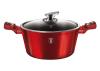 Berlingerhaus Kastrol s mramorovým povrchem a poklicí 20 cm Burgundy Metallic Line