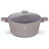 Berlingerhaus Kastrol s titanovým povrchem a poklicí 20 cm Taupe Collection