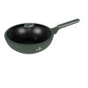 Berlingerhaus Pánev wok s poklicí a titanovým povrchem 28 cm Matte Green Collection