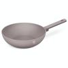 Berlingerhaus Wok pánev s titanovým povrchem 28 cm Taupe Collection