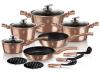 Berlingerhaus Sada nádobí s mramorovým povrchem 15 ks Rosegold Metallic Line Berlingerhaus Sada nádobí s mramorovým povrchem 15 ks Rosegold Metallic Line