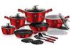 Berlingerhaus BH-7035 Sada nádobí s mramorovým povrchem 18 ks Burgundy Metallic Line Berlingerhaus BH-7035 Sada nádobí s mramorovým povrchem 18 ks Burgundy Metallic Line