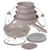 Berlingerhaus Sada nádobí s titanovým povrchem 13 kusů Taupe Nordic Collection Berlingerhaus Sada nádobí s titanovým povrchem 13 kusů Taupe Nordic Collection